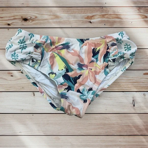 Jessica Simpson Floral Kids Swim Set 2 piece bikini Swimsuit Size Small 7 - Picture 2 of 8